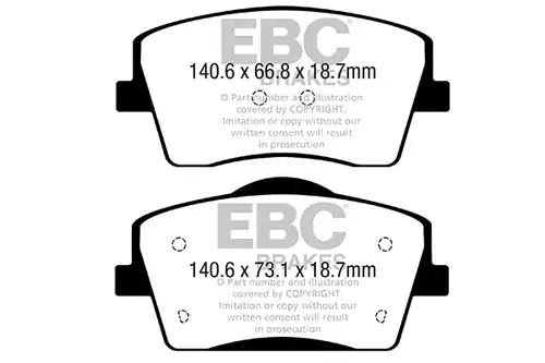 накладки EBC Brakes DPX2365
