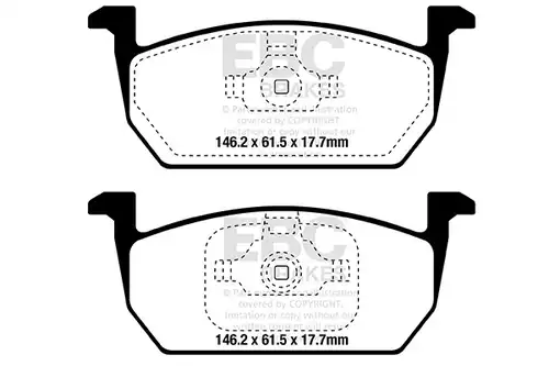 накладки EBC Brakes DPX2374