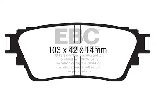 накладки EBC Brakes DPX2376