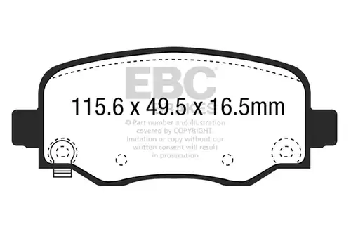 накладки EBC Brakes DPX3031