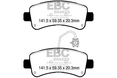 накладки EBC Brakes DPX3060