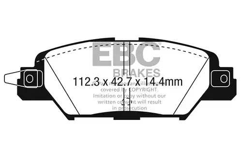 накладки EBC Brakes DPX3071