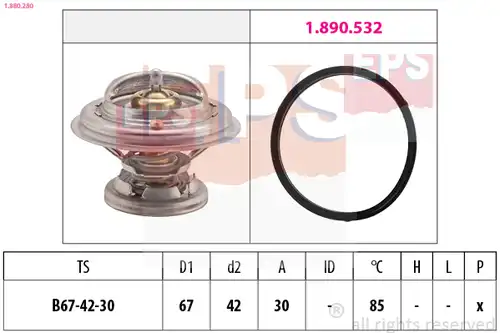 термостат, охладителна течност EPS 1.880.280