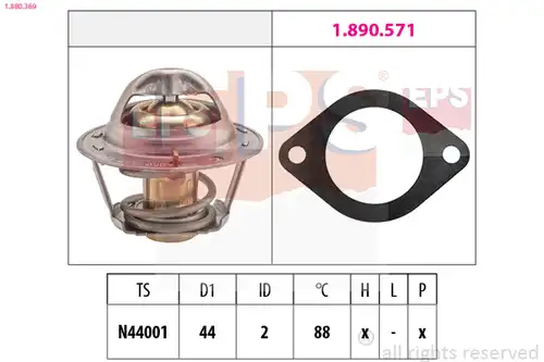 термостат, охладителна течност EPS 1.880.369