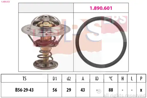 термостат, охладителна течност EPS 1.880.553