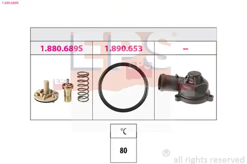 термостат, охладителна течност EPS 1.880.689K