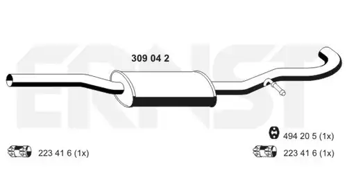 средно гърне ERNST 309042