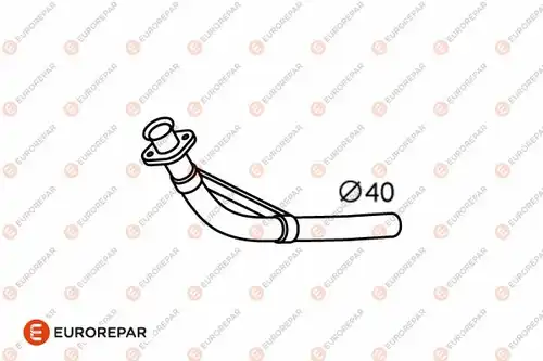 изпускателна тръба EUROREPAR E12807F