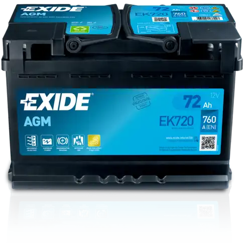 стартов акумулатор EXIDE EK720