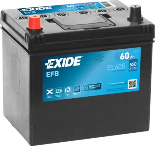 стартов акумулатор EXIDE EL605