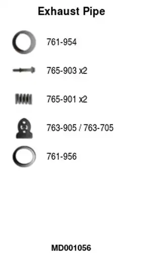 изпускателна тръба FA1 MD001056