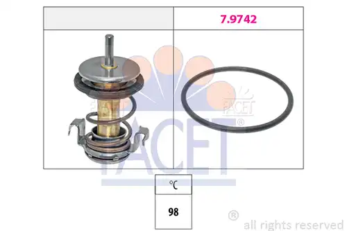 термостат, охладителна течност FACET 7.8991