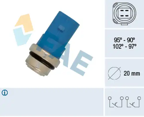 термошалтер, вентилатор на радиатора FAE 38391