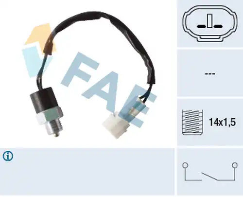 включвател, светлини за движение на заден ход FAE 40760