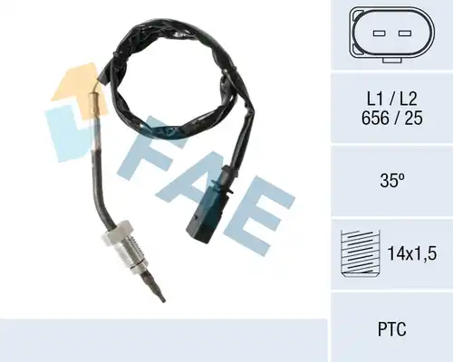 датчик, температура на изгорелите газове FAE 68001
