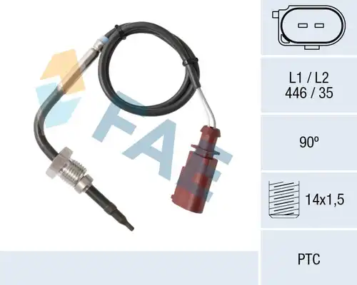 датчик, температура на изгорелите газове FAE 68011