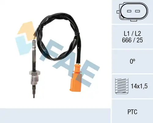 датчик, температура на изгорелите газове FAE 68014