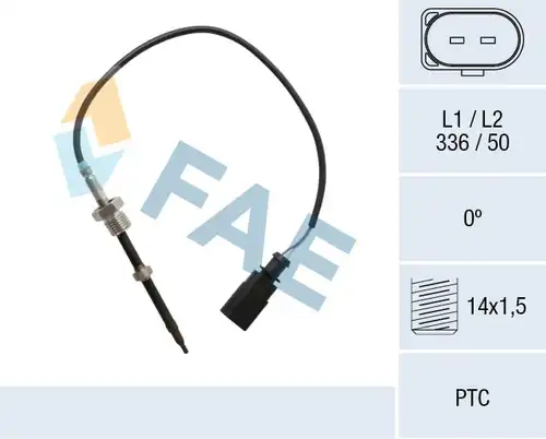 датчик, температура на изгорелите газове FAE 68025