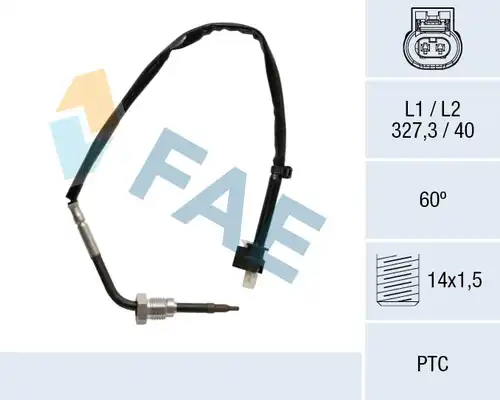 датчик, температура на изгорелите газове FAE 68027