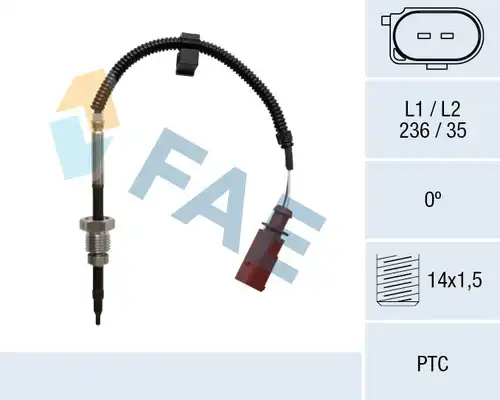 датчик, температура на изгорелите газове FAE 68033