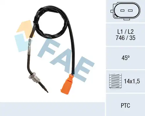 датчик, температура на изгорелите газове FAE 68035