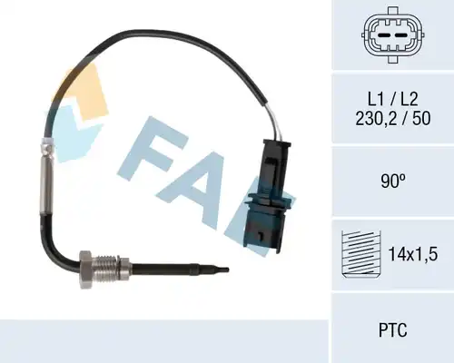 датчик, температура на изгорелите газове FAE 68037