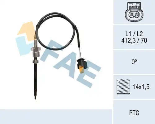 датчик, температура на изгорелите газове FAE 68039