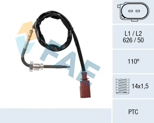 датчик, температура на изгорелите газове FAE 68042
