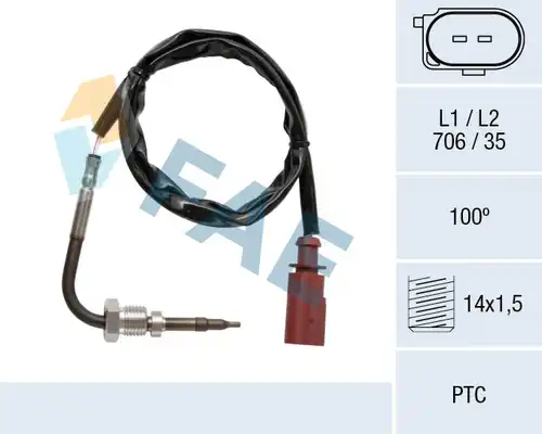датчик, температура на изгорелите газове FAE 68045