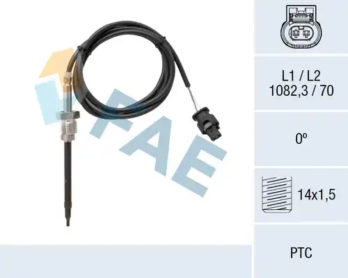 датчик, температура на изгорелите газове FAE 68046