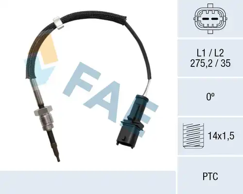 датчик, температура на изгорелите газове FAE 68047