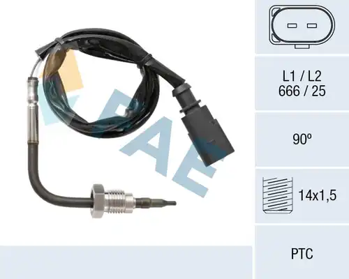 датчик, температура на изгорелите газове FAE 68048