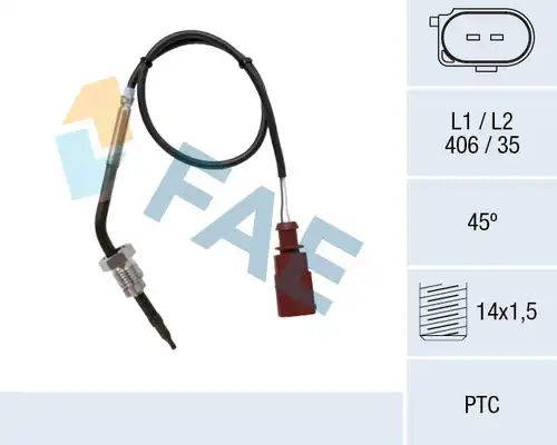 датчик, температура на изгорелите газове FAE 68049