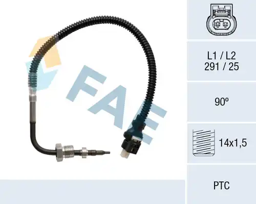 датчик, температура на изгорелите газове FAE 68053