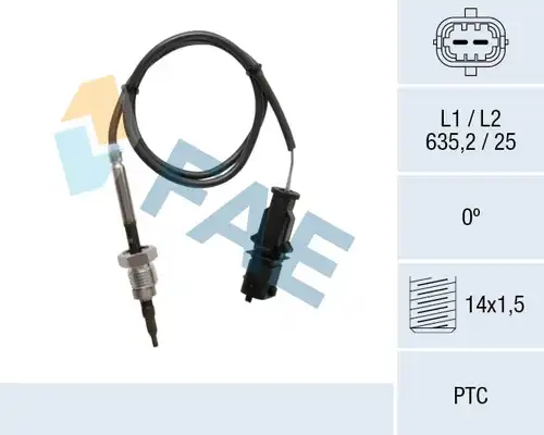 датчик, температура на изгорелите газове FAE 68061
