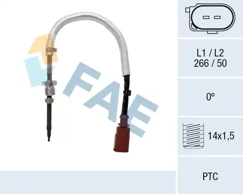 датчик, температура на изгорелите газове FAE 68083