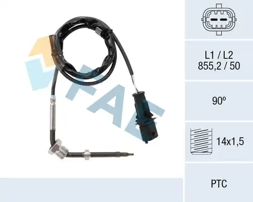 датчик, температура на изгорелите газове FAE 68086