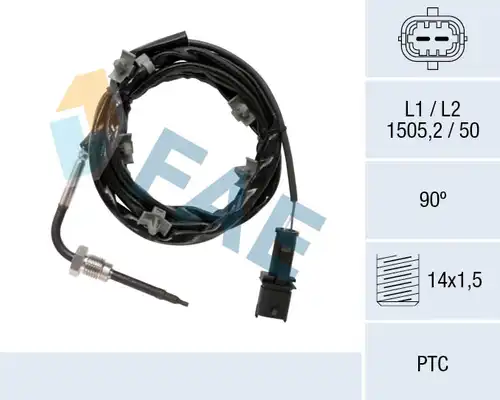 датчик, температура на изгорелите газове FAE 68088