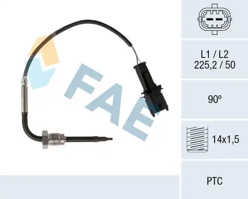 датчик, температура на изгорелите газове FAE 68091