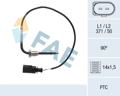 датчик, температура на изгорелите газове FAE 68092