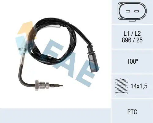 датчик, температура на изгорелите газове FAE 68093