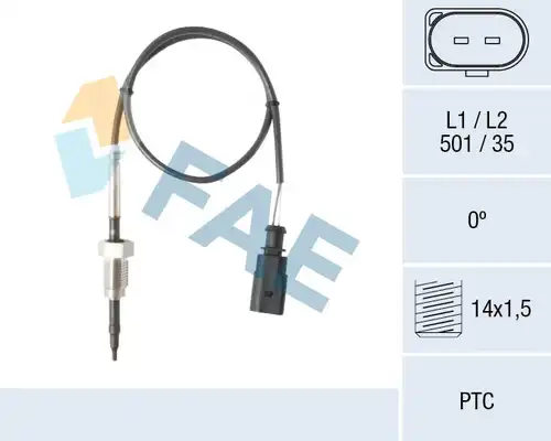 датчик, температура на изгорелите газове FAE 68095