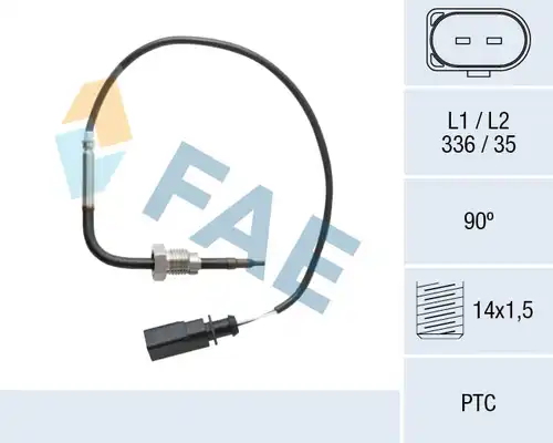 датчик, температура на изгорелите газове FAE 68097