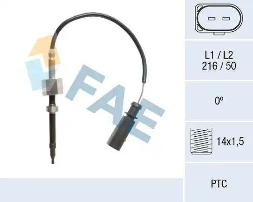 датчик, температура на изгорелите газове FAE 68105
