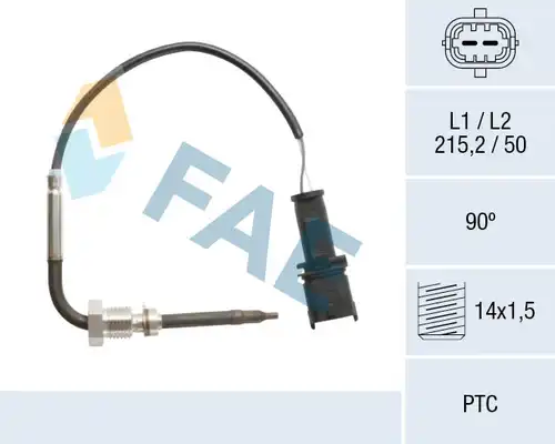 датчик, температура на изгорелите газове FAE 68107