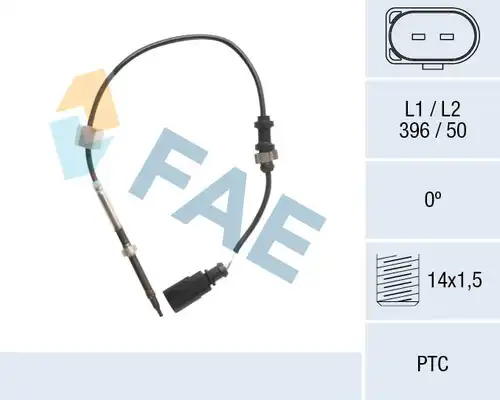 датчик, температура на изгорелите газове FAE 68109