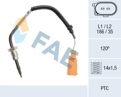 датчик, температура на изгорелите газове FAE 68111