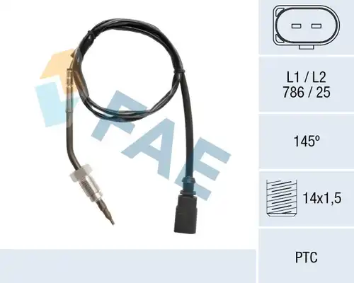 датчик, температура на изгорелите газове FAE 68116