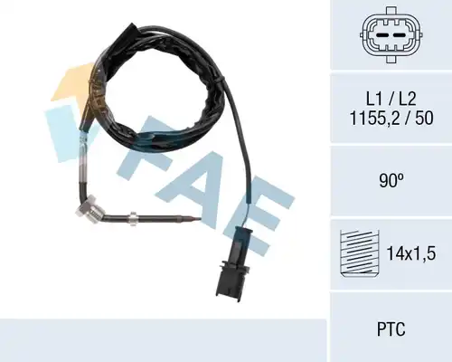 датчик, температура на изгорелите газове FAE 68123