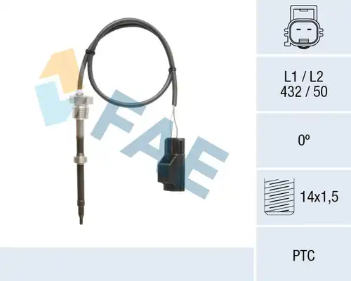 датчик, температура на изгорелите газове FAE 68135